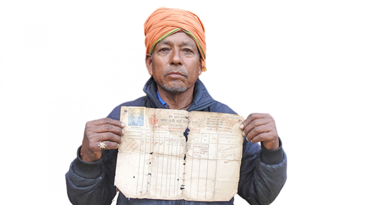‘लालपूर्जा छ, जग्गामा टेक्न पाउदैन’