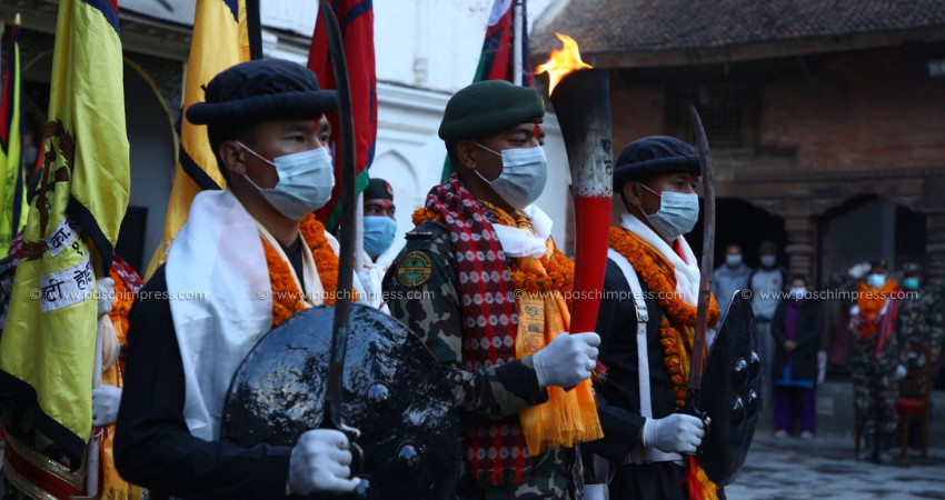 सेनाको एकीकरण पदयात्रा (फोटो फिचर)