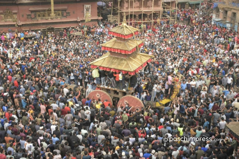 भक्तपुरको प्रसिद्ध विस्का जात्रा आजबाट सुरु (तस्बिरमा हेर्नुहोस्)