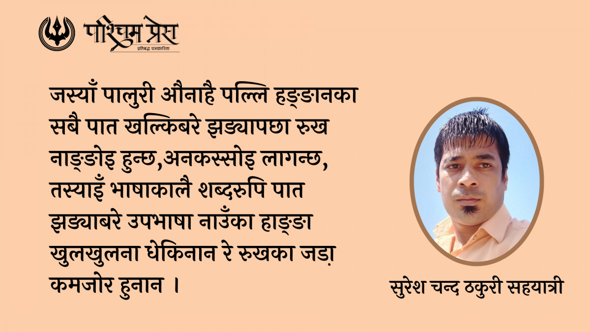 हमरी भाषा कस्याँ बचौन्या ?             