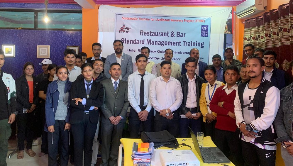रेस्टुरेन्ट तथा बारहरुको स्तर व्यवस्थापन सम्बन्धी तिनदिने तालिम सुरु 