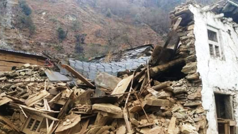गएरातिको भूकम्पले २३ घरमा क्षति