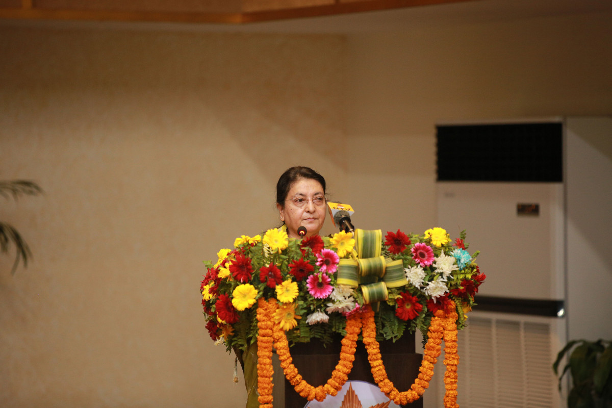 भ्रष्टाचार नियन्त्रण गर्न राज्य संयन्त्र एकजुट हुनुपर्छ : राष्ट्रपति भण्डारी