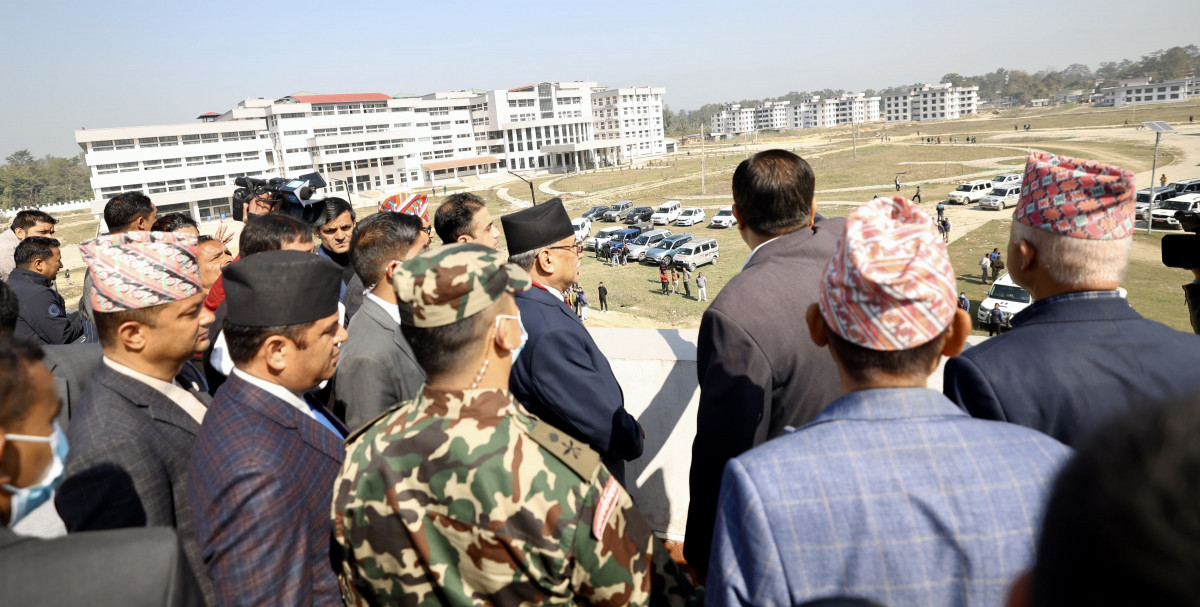 प्रधानमन्त्री द्वारा गेटा मेडिकल कलेज अवलोकन