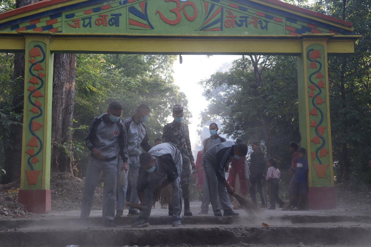 नेपाली सेनाको साताव्यापी सरसफाइ अभियान सुरु