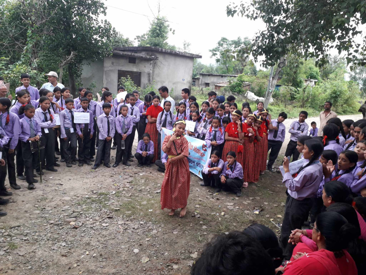 सत्यवादी मा.वि.मा विद्यार्थीहरूको सहभागितामा निर्मित मोडेल उपकरणहरूको प्रदर्शनी