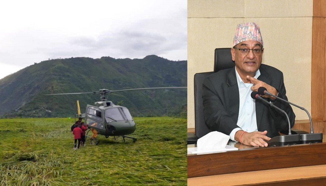 हेलिकप्टरबाट १६१ जनाको उद्धार